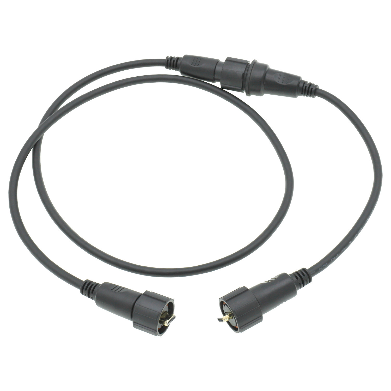 Round Copper MC4 Solar Cable Assembly With TPE Jacket In Black / Red Color