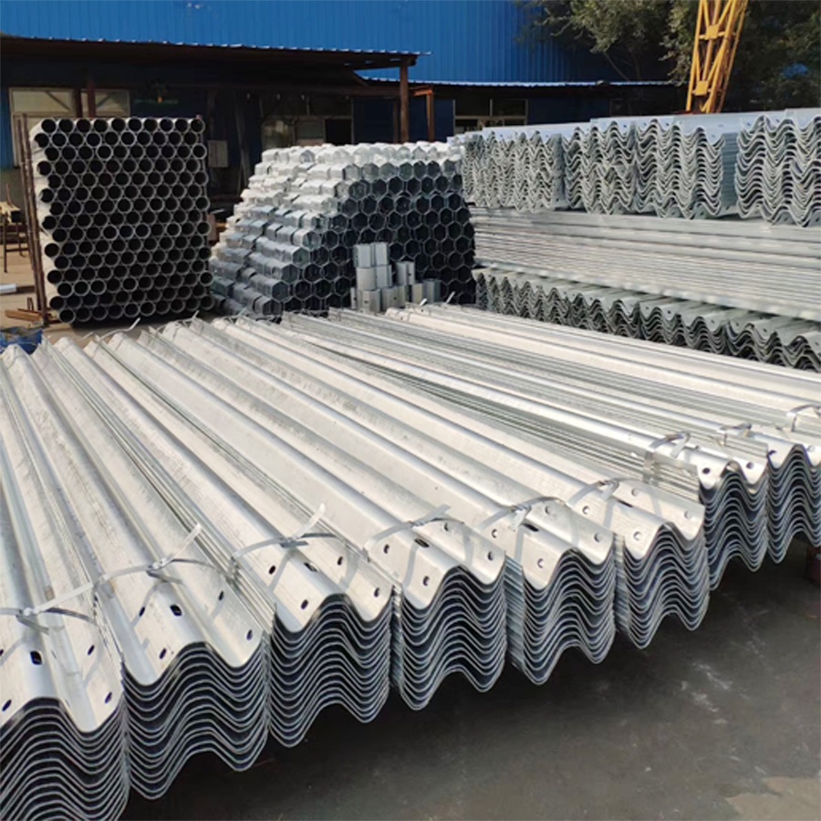 550-600g/m2 Zinc Coating Hot Galvanized cold Rolled Beam Guardrail for Highway Safety