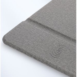 Office Desk Custom Logo Qi Wireless Charging Mouse Pad with Private Mold and