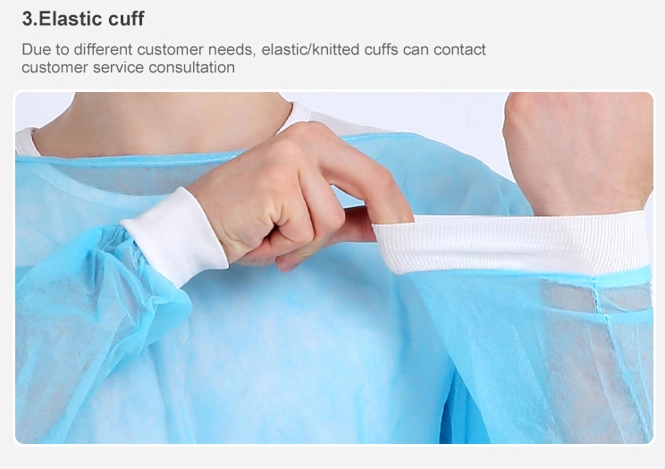 SGS Medical Isolation Gowns , Non Woven Patient Gown Class II
