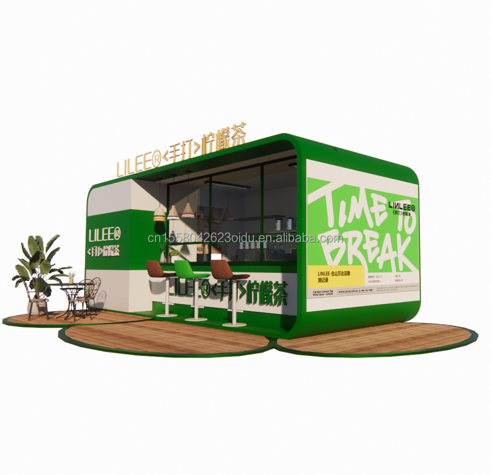 2024 Design Outdoor Expandable Modular 20ft/40ft Steel Shipping Container Kiosk Portable Cafe Bar with Equipments