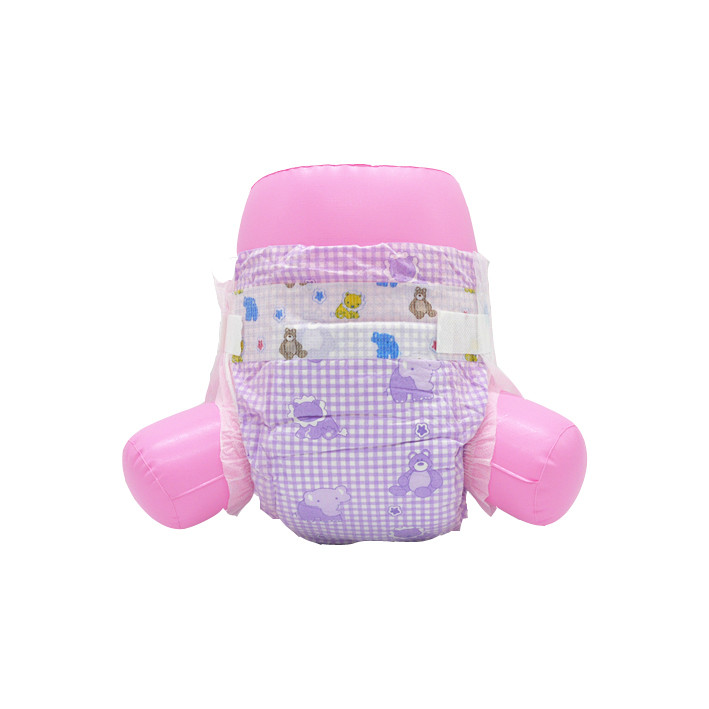 Green ADL Cotton Topsheet Soft Baby Diaper Big Spandex Elastic Waistband