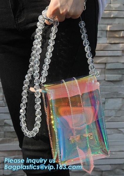 women's wallets small shoulder messenger bag with metal chain strip, Zipper