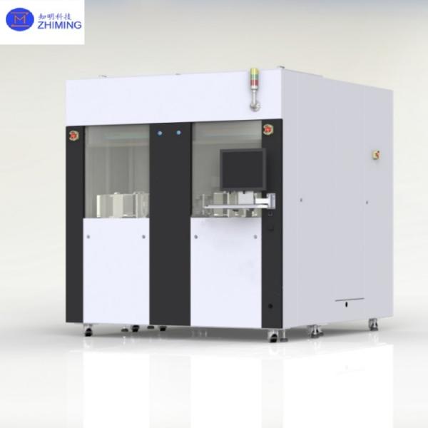 Automatic double cavity semiconductor fast annealing furnace compatible with