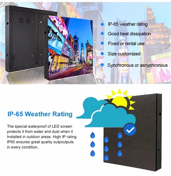 P3 P4 P5 P6 P8 Fixed Outdoor Digital Video Wall LED Display Waterproof 3D Billboard Advertising LED Display