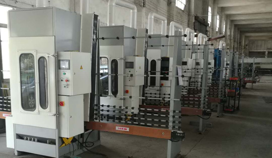 Automatic Glass Sandblasting Machine Used in Making Sandblast Toughed Glass