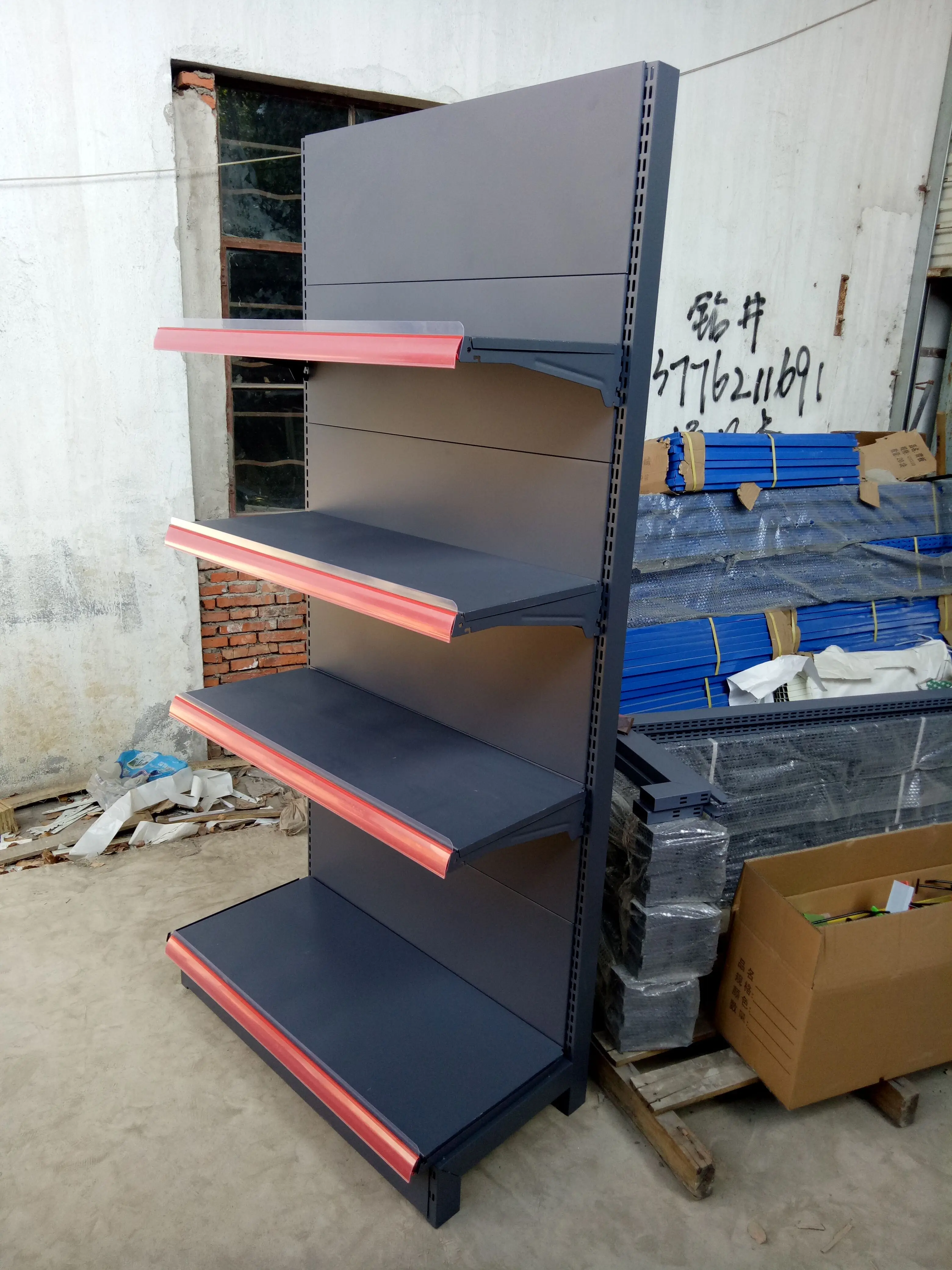 Factory Customized Size Thickness Color Super Market Racks