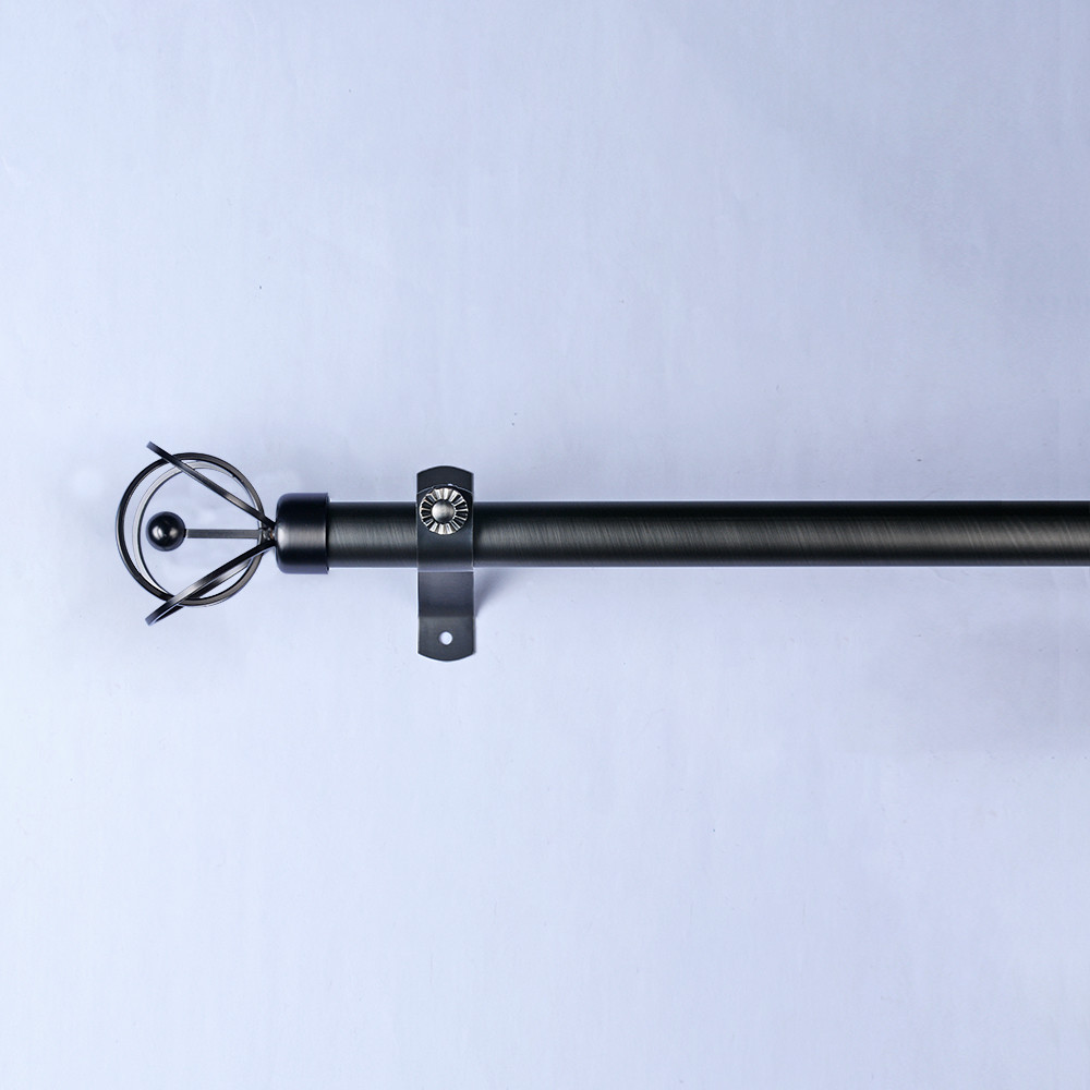 28mm Adjustable Length Curtain Rod Finials Set Home Decoration