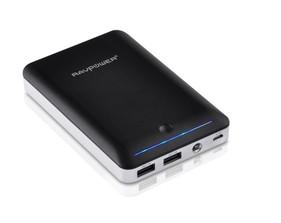 16000mAh Power Bank / External Battery Charger with Built-in Flashlight (Dual USB Output 5 Manufactures