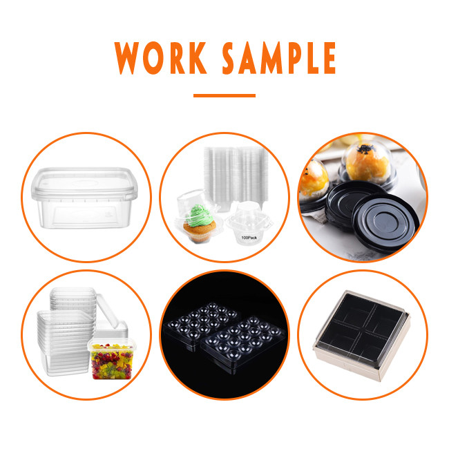 Restaurant 120KW Pet Making Machine 0.15mm Square Plastic Box Lid