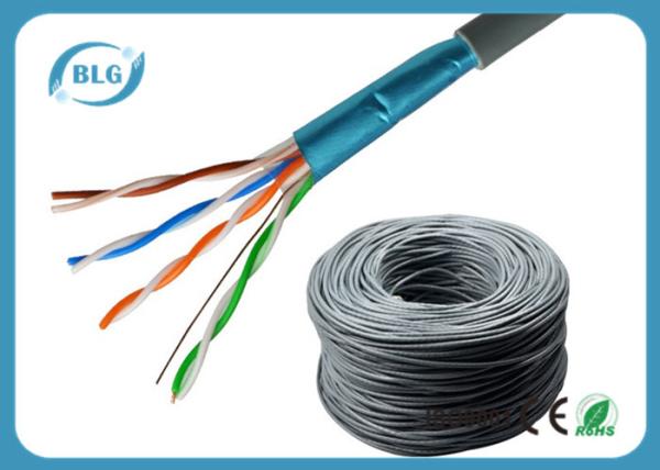 PVC Jacket Cat5e Lan Cable 1000ft Shielded 24AWG FTP Network Wire HDPE