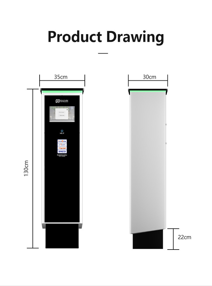 License Plate Recognition Parking Ticket Kiosk LPR Parking Ticket Management System