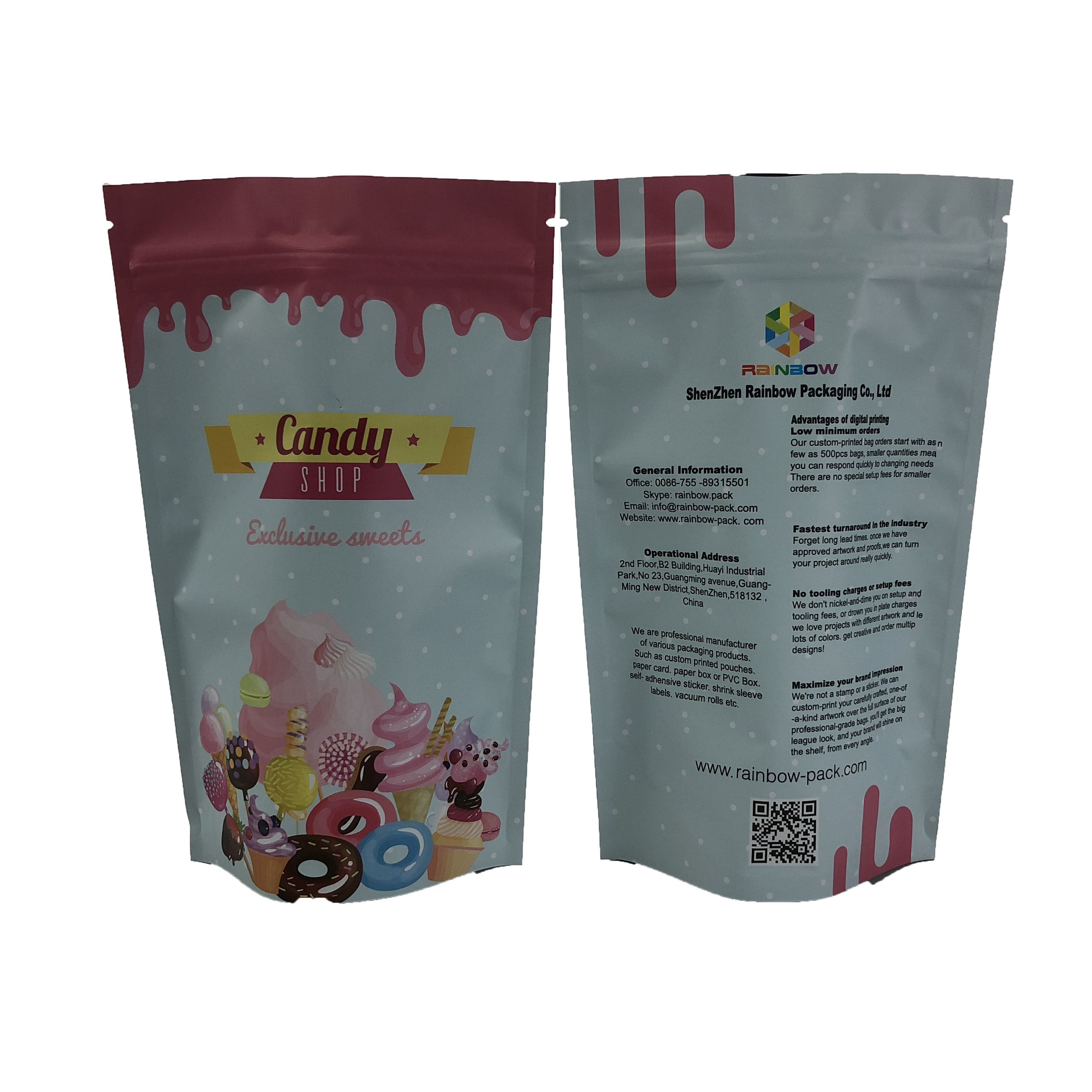 Eco-Friendly and Safe Material Quality Assurance Kraft Paper Bag Custom Printing Biodegradable Paper Pouch
