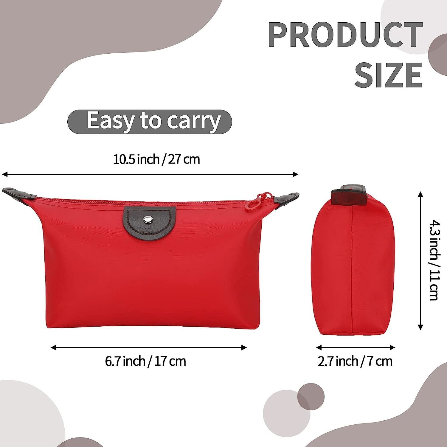 Waterproof Mini Zipper Cosmetic Bags Luggage Accessories For Travel Bag