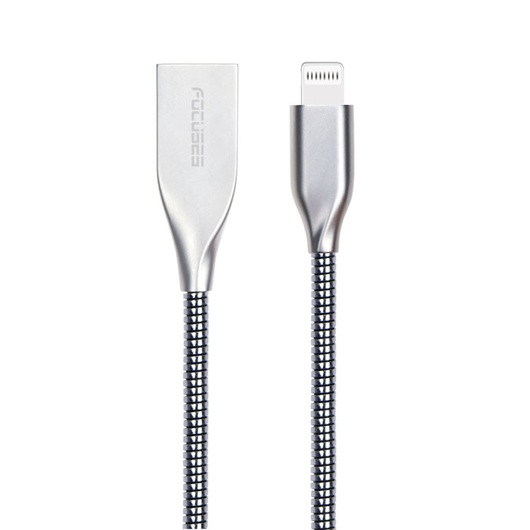 3FT 6FT 10FT MFI Lightning Cable All Metal Fast Charging Compatible Apple