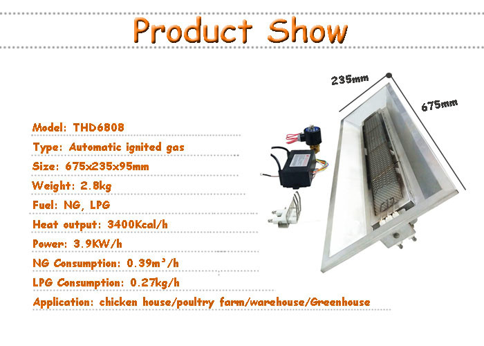 Automatic LPG Gas Brooder Heater For Chick Piglet Birds Poultry Farm