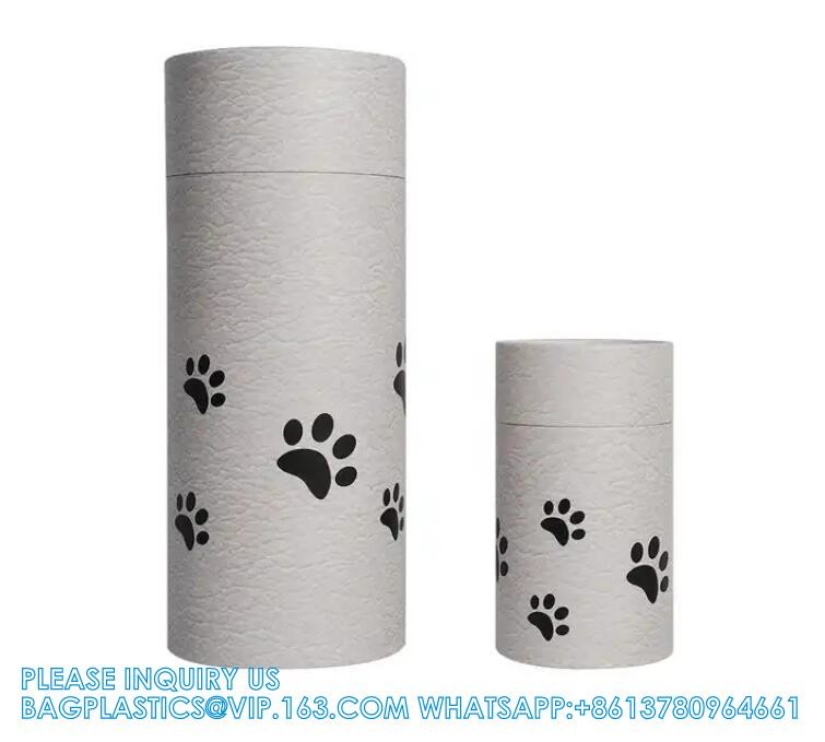 Funeral Supplie Cardboard Biodegradable Animal Coffin Casket Scatter Pod Paper Tube Cremation Ashes Pet Scatterinh Urn