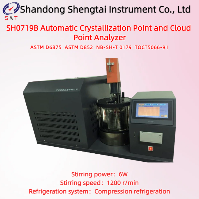 Single Hole Automatic Crystallization Point And Cloud Point Analyzer Stirring 1200r/Min Astm D852