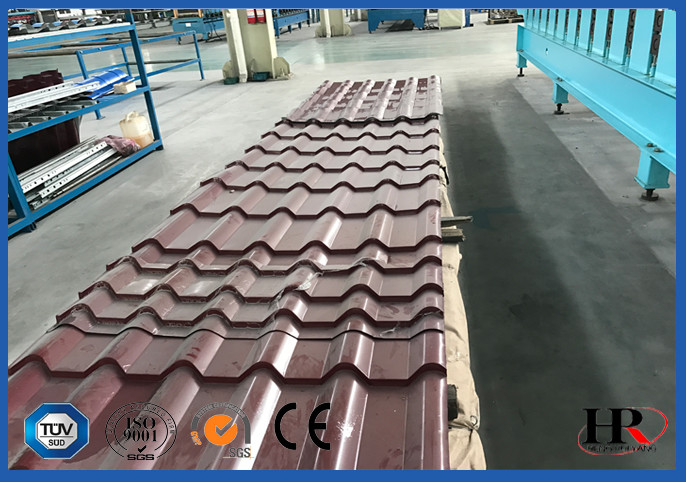 Durable Roofing Corrugated Sheet Roll Forming Machine High Speed For Roof Panel
