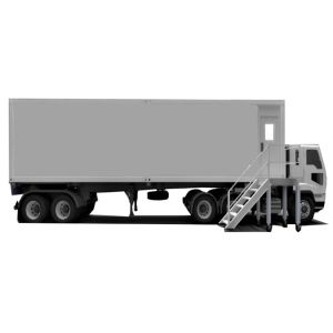 Vehicle Mounted PCR Clean Room with Modular Clean Room Panels for Single Cabin