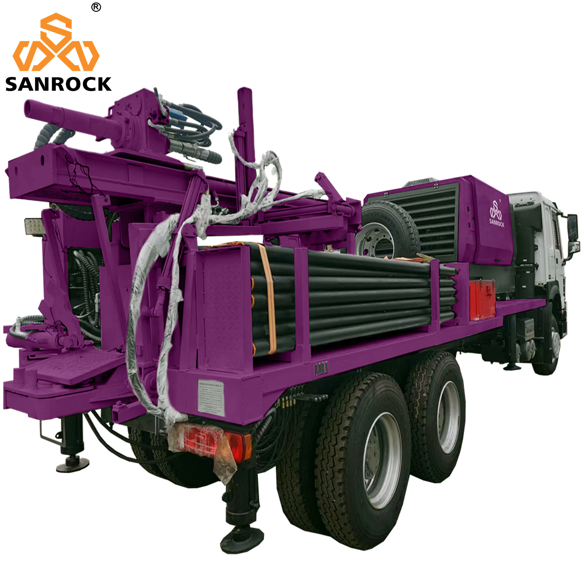 Hydraulic Rotary Borehole Water Drilling Rig Truck Mounted Water Well Drilling Equipment