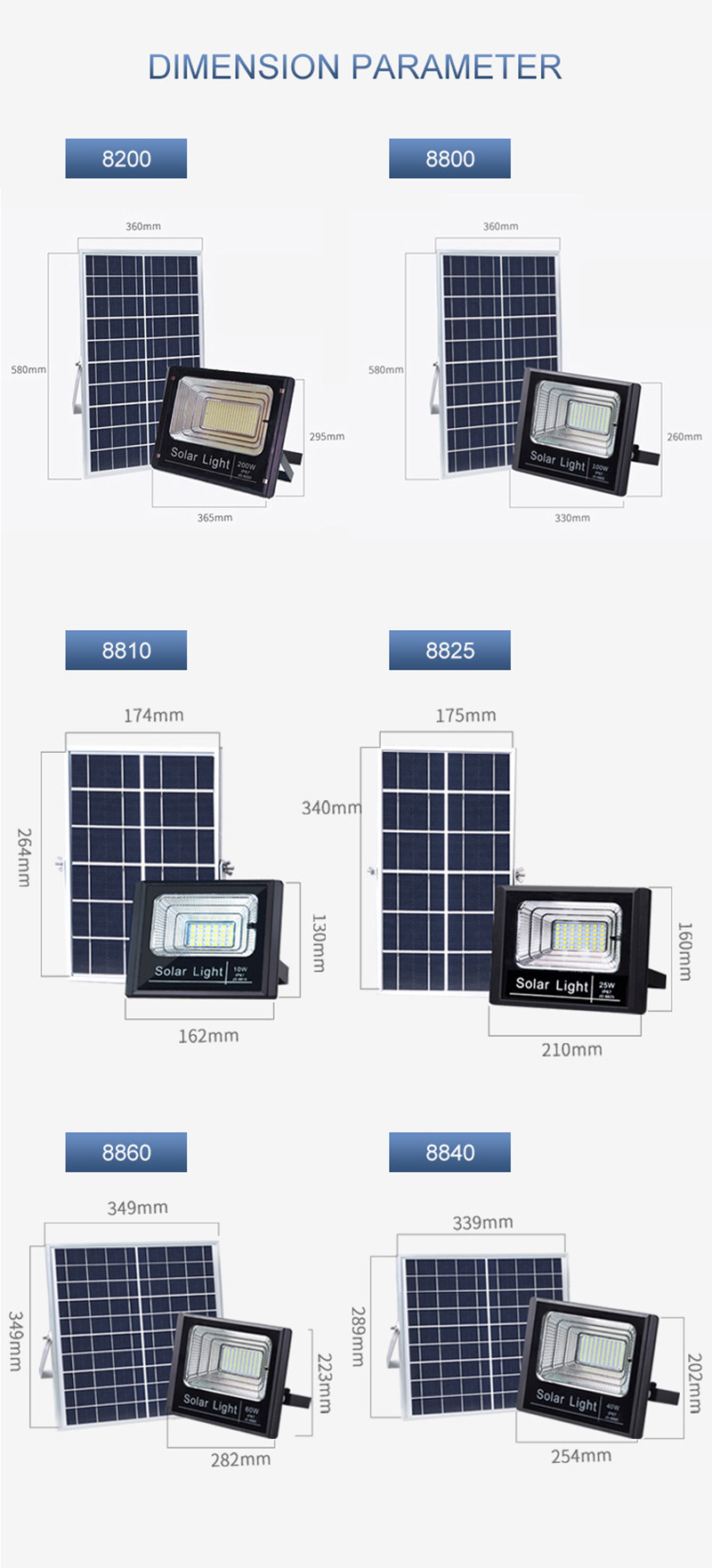 Garden LED Flood Light With Approval IP67 Outdoor Solar