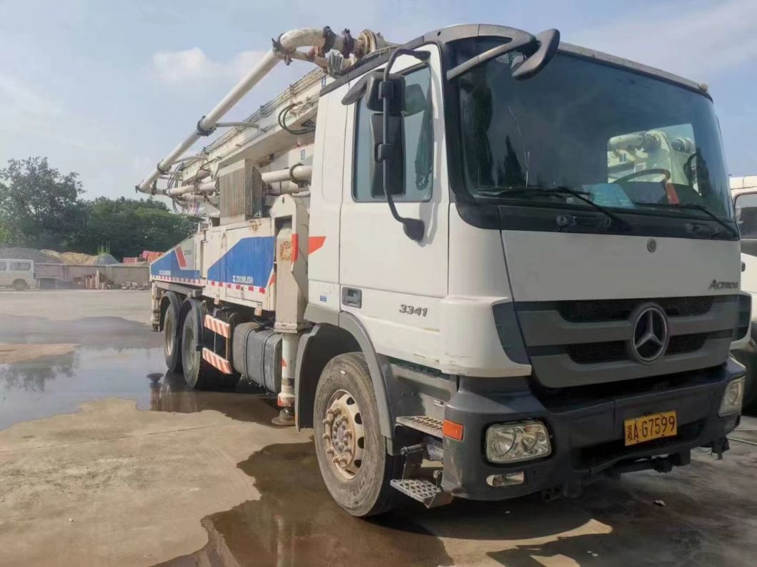 38m Used Concrete Pump Truck Construction Machinery Concrete Mixer Truck Heavy Equipment Truck Mounted Pump
