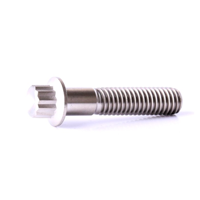 Gr5 Titanium Fasteners 12 Point Flange Head Bolt M8