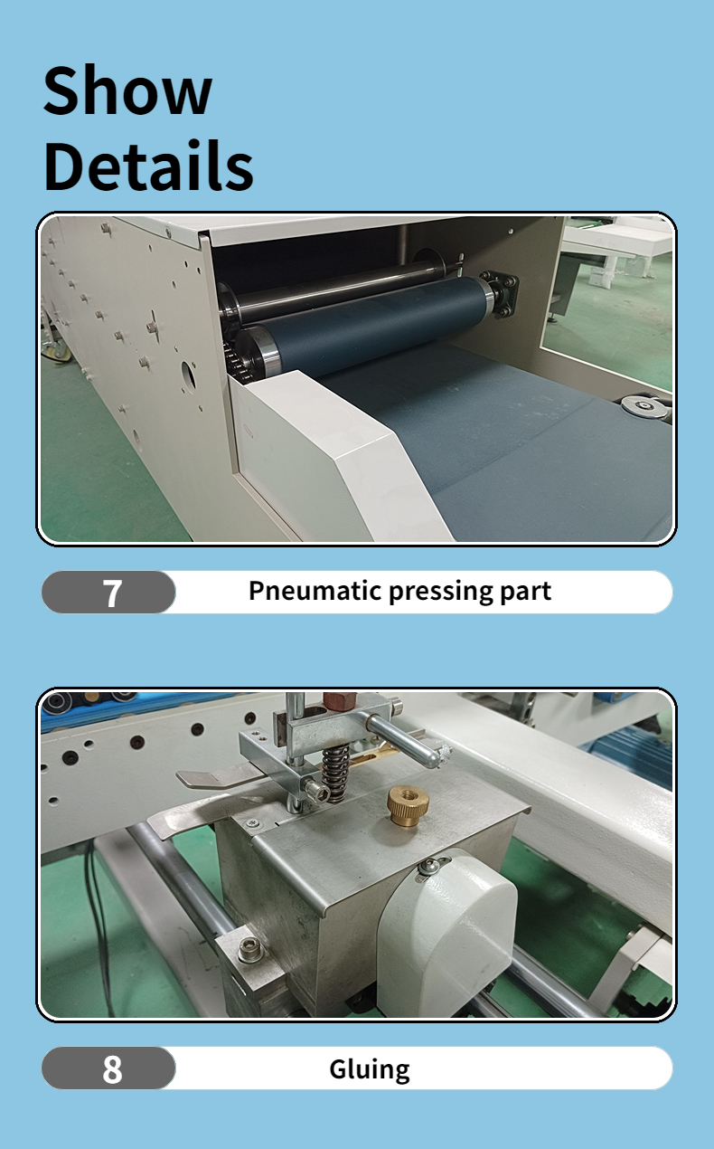 Easy Operation CQT-1300 Folder Gluing Machine for 4 Corner Box and 6 Corner Paper Box