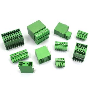 3.81mm Pitch Dual Row PCB Pluggable Screw Terminal Blocks Plug + Angle Pin
