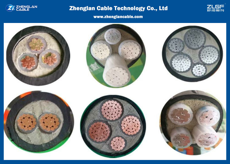 3*2.5~3*500mm2 0.6/1KV Three Cores LV Power Cable XLPE Armored Cable