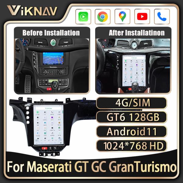 Android 11 13.6'' Touch Screen Car Radio For Maserati GT GC GranTurismo 2007