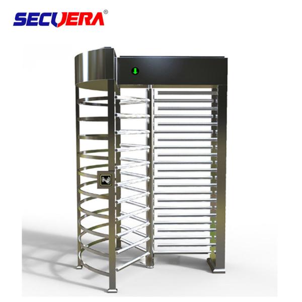 RFID card integrated motorised 304 stainless steel full height high entry exit