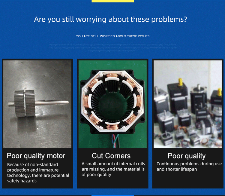 High Torque Mini Brushless Stepper Motor Customized SERVO MOTOR Customizable for 3D Printing Faradyi Custom Best Selling 35W
