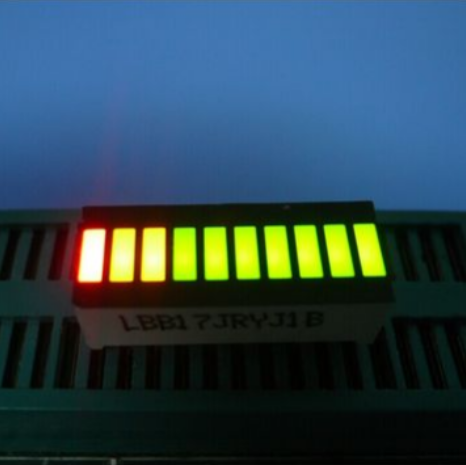 25.4x10.1mm Multi-color 10-segment LED Display Modules Lightbar