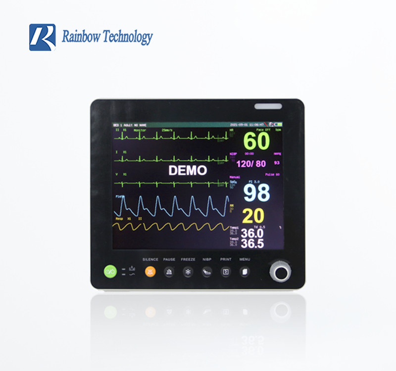 100~240 VAC Multi Parameter 12.1 Inch Monitor Patient Supports 16 Languages