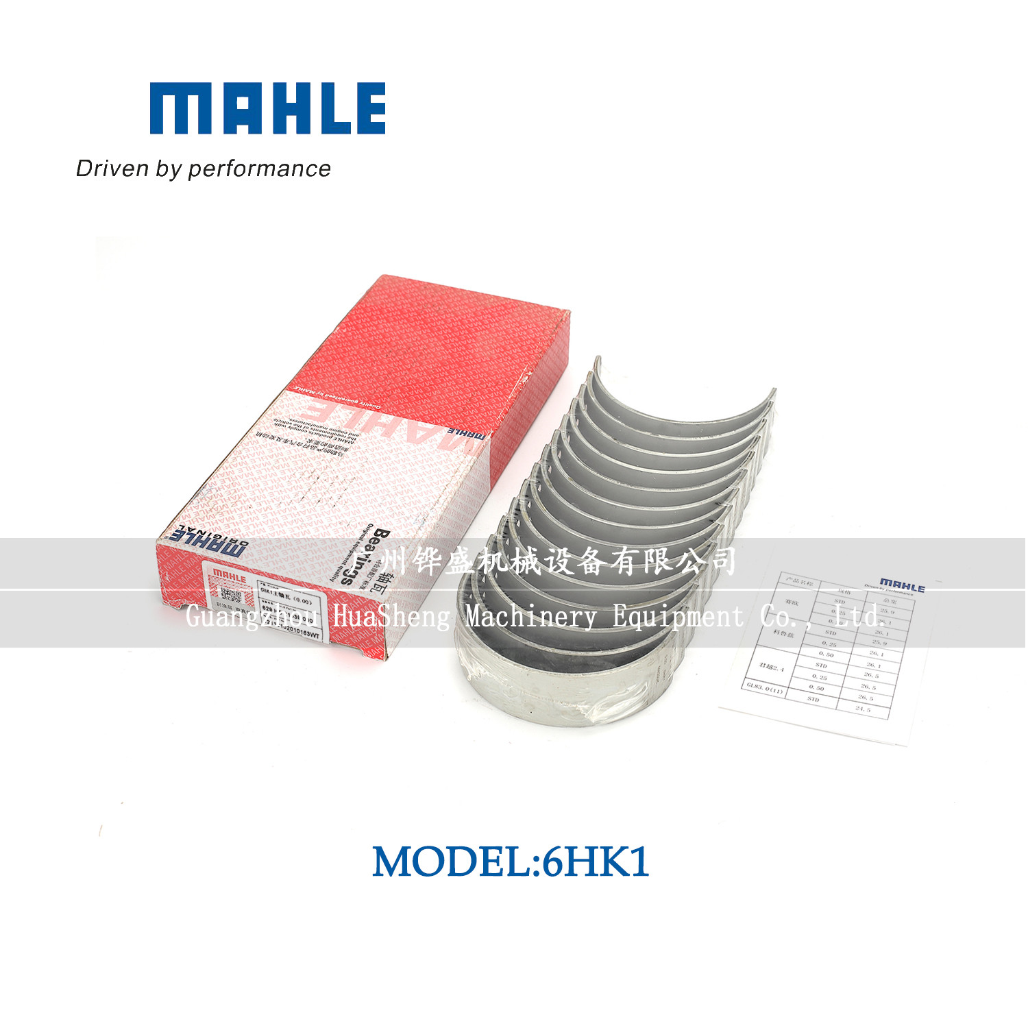 Hot Sale High Quality MAHLE 6HK1 CONNECTING ROD BEARING OEM.RP4100K For SH75 Excavator