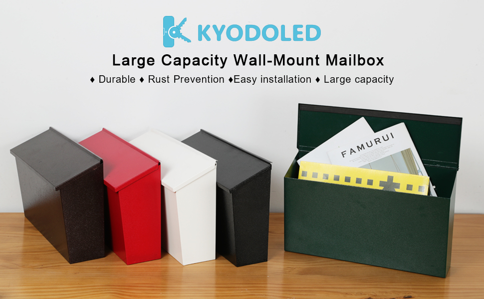 All-Season Matte Black Townhouse Outside Mailboxes with Practicality and Convenience