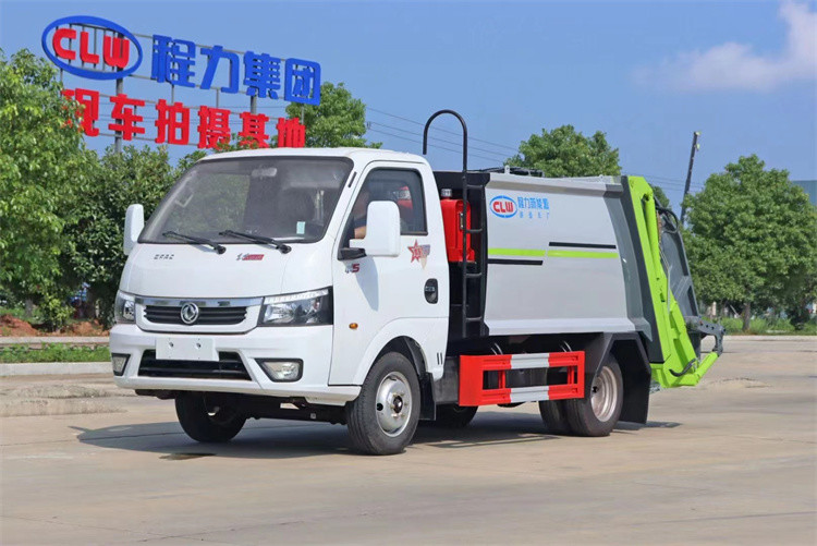 6cbm Compactor Garbage Truck 136HP Waste Garbage Collection And Transportation