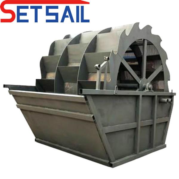 15m-30m Length Steel Plate Double Water Wheel Sand Washing Machine for Land Sand