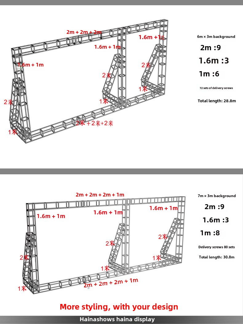 Sturdy Aluminium Stage Truss Welding Aluminum Box Truss For Advertising Display