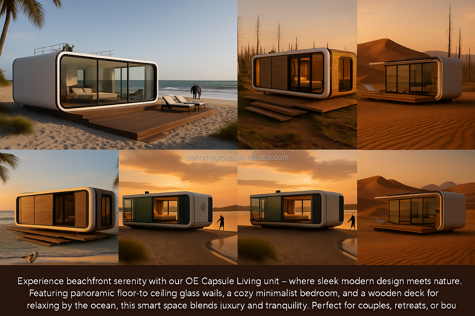 Soundproof OEM ODM Modular Private Office Pods Outdoor Capsule For Exterior Garden Backyard