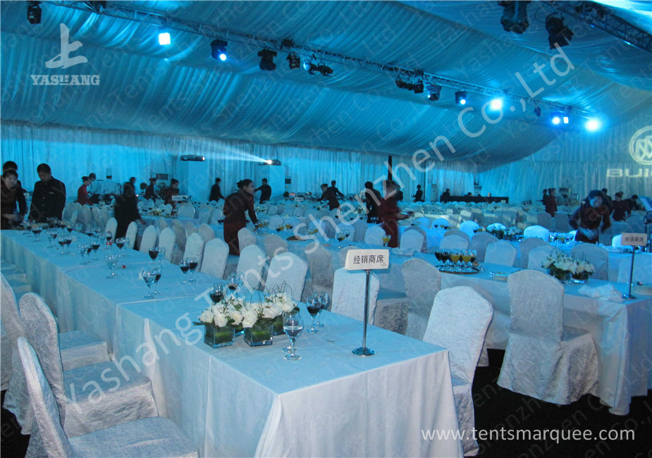 20M Width Full Line Decorated Outdoor Event Tent with Aluminum Alloy Main Frame