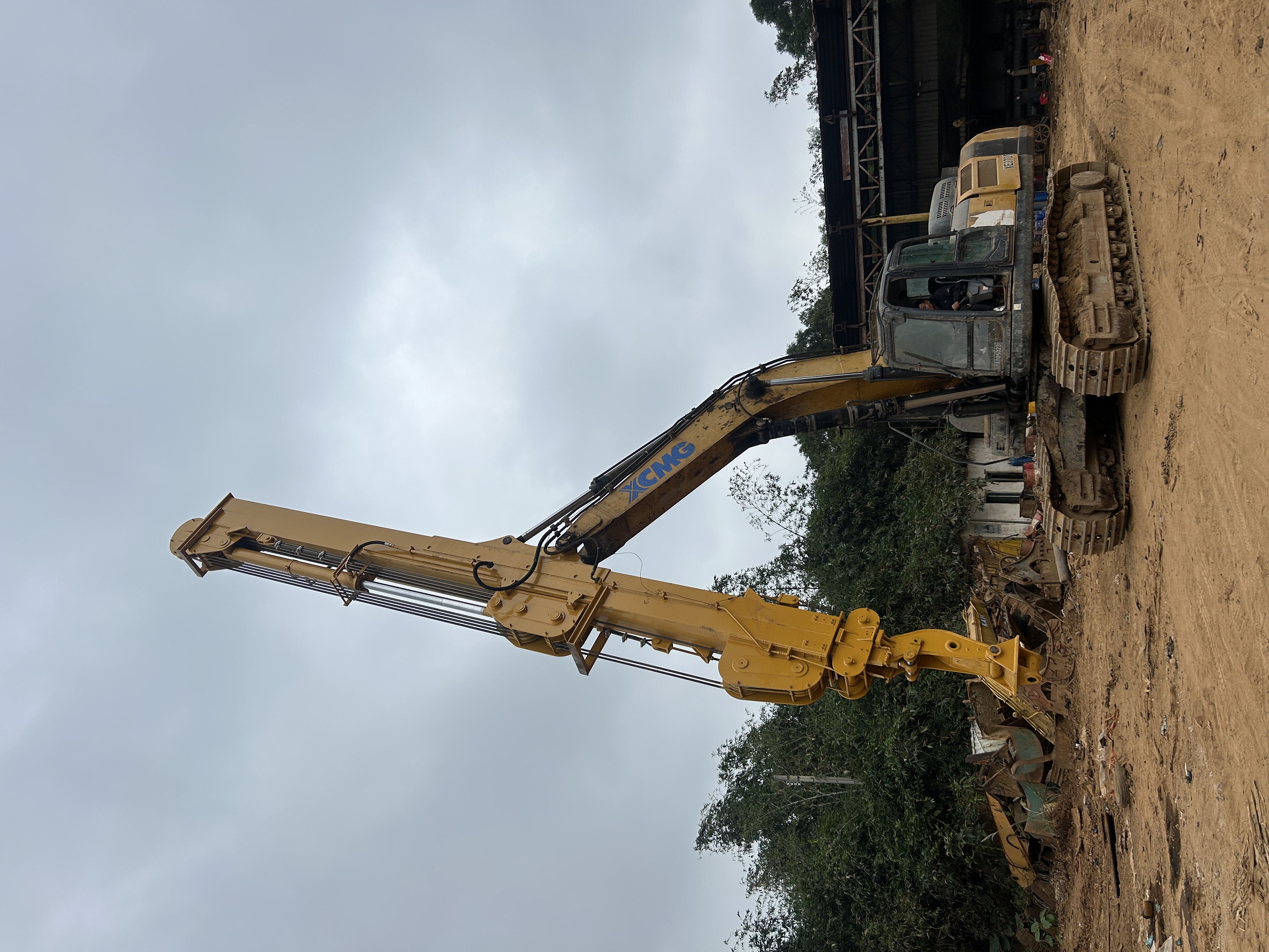 35M Telescopic Excavator Boom Arm Q355B for 20-50Ton Excavators