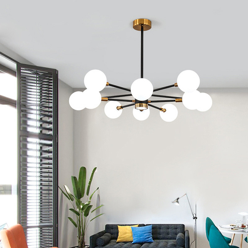 Nordic Molecular LED Pendant Lights Creative Chandelier Bedroom Living Room Dining Room minimalist lamp(WH-MI-433)