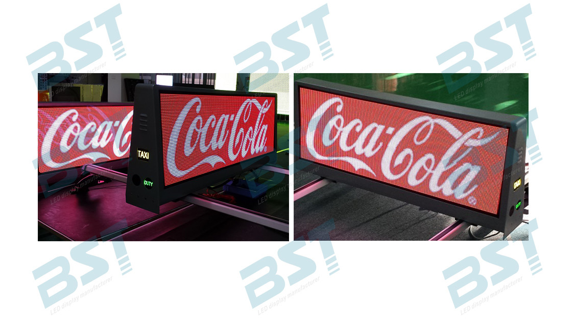 Double Side Taxi LED Display P2.5 P5 Full Color 3G/4G / Wifi Wireless For Advertising