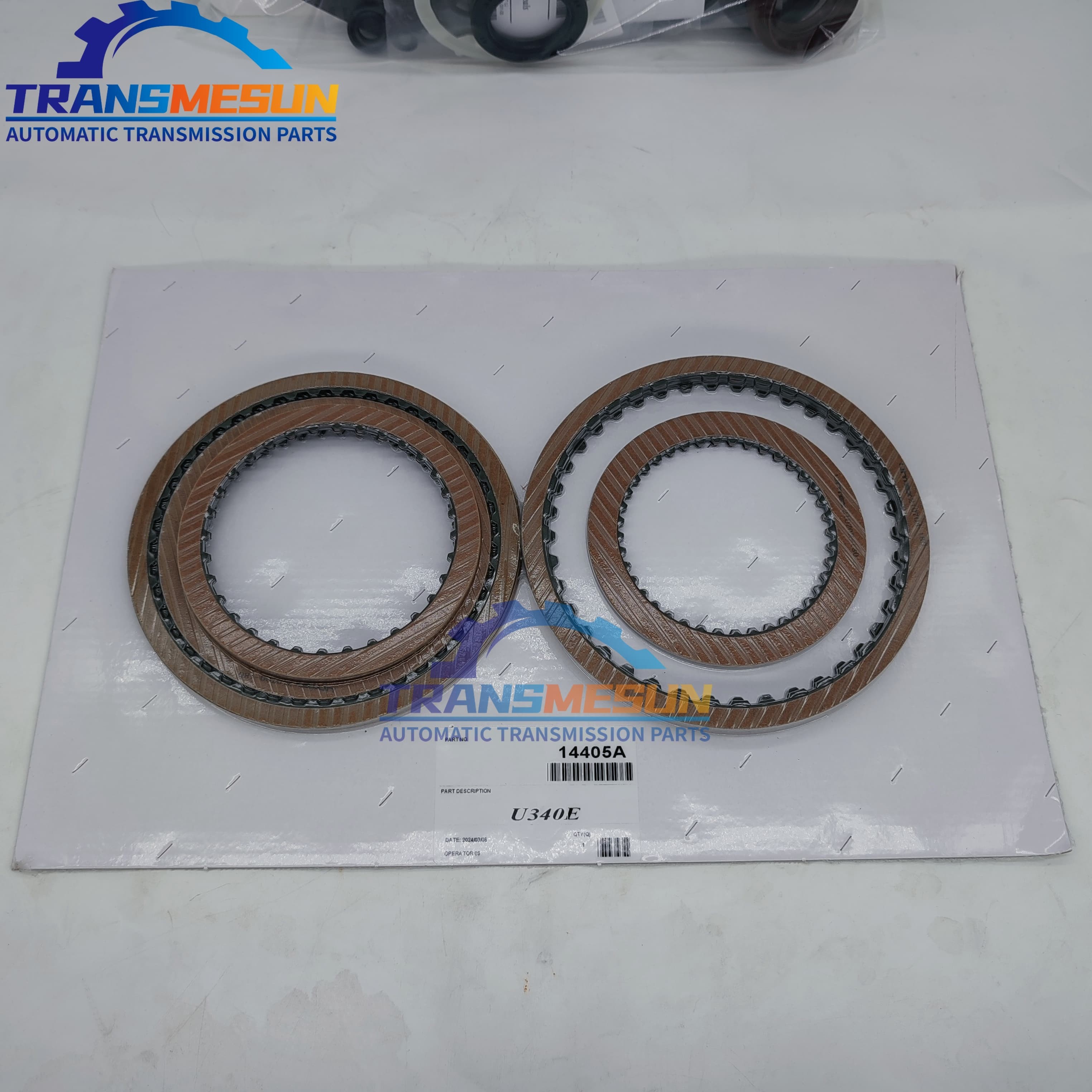 Suitable for Toyota U340E; U341E,U340F; U341F transmission master rebuild kit.