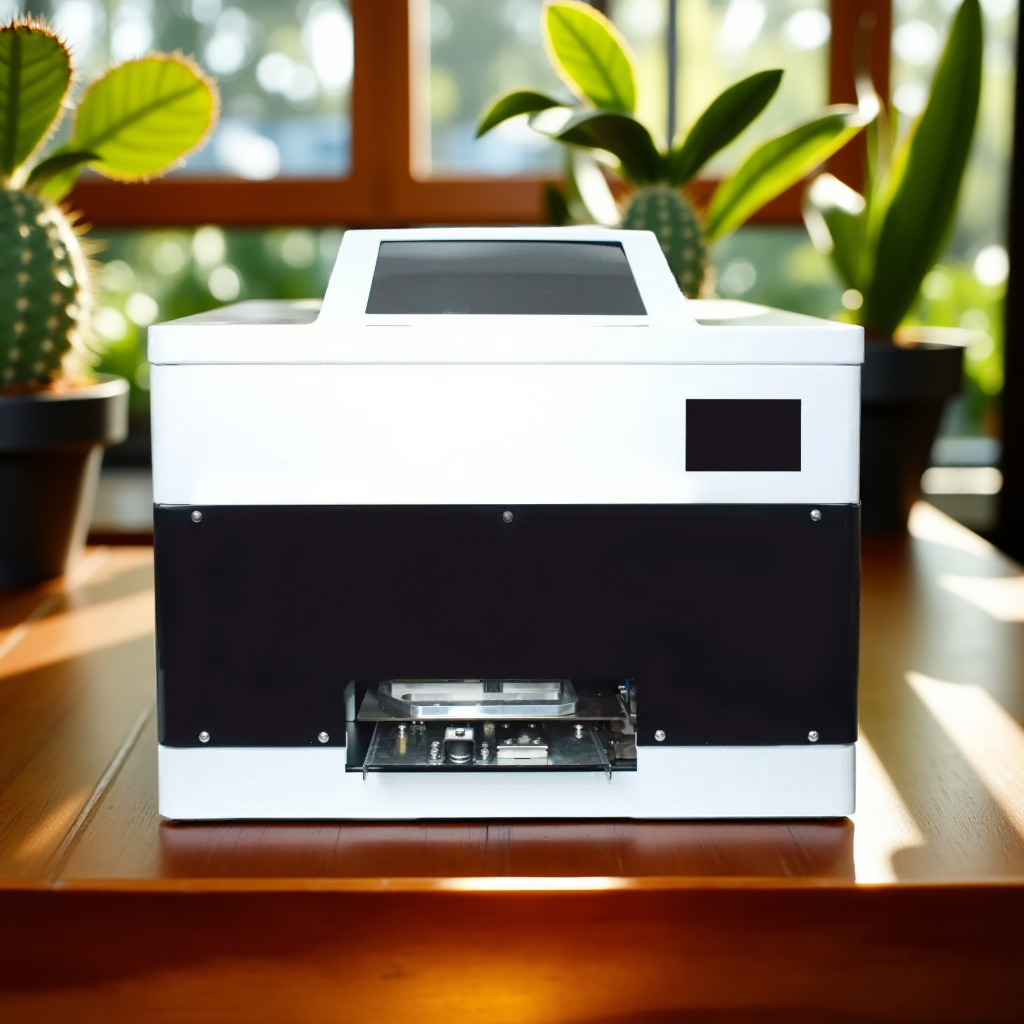 Desktop UV Printer with CMYK+W+V Six-Color Printing and 1440×1440 DPI Resolution