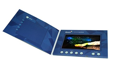 Fashionable Digital Lcd Video Business Cards 7 Inch Built - In Speaker