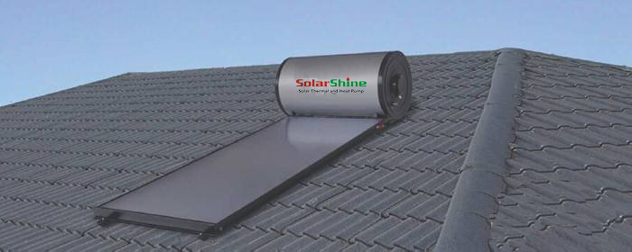 Black / White Flat Panel Solar Water Heater Selective Coating Absorber